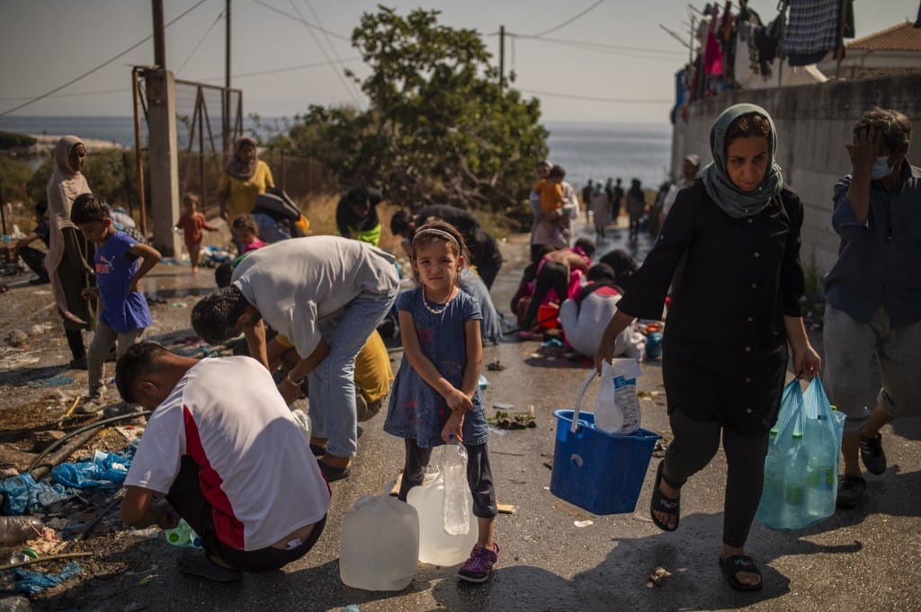Sfollati a Lesbos